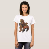 Indische Prinzessin und Hallion-Shirt T-Shirt (Vorne ganz)