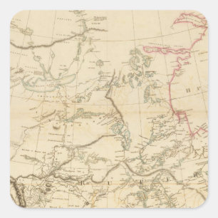 Indische Regelungen in Nordamerika Quadratischer Aufkleber