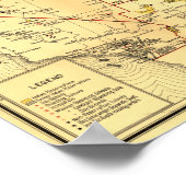 Indische Reservationen westlich des Mississippi Poster (Ecke)