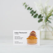 Indische Restaurantgewerbe-Karte Visitenkarte (Stehend Vorderseite)