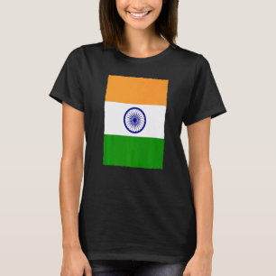 Indische Retro-Vintage Nationalflagge Indien T-Shirt