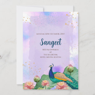 Indische Sangeet-Einladung & indische Hochzeitskar Einladung