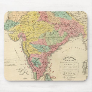 Indische Schlachten und Seiges Chonologie-Karte Mousepad
