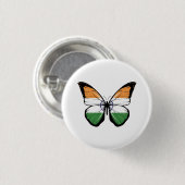 Indische Schmetterlingsflagge Button (Vorne & Hinten)