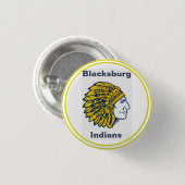 Indische Schule in Blacksburg {Mascot}-Taste Button (Vorne & Hinten)
