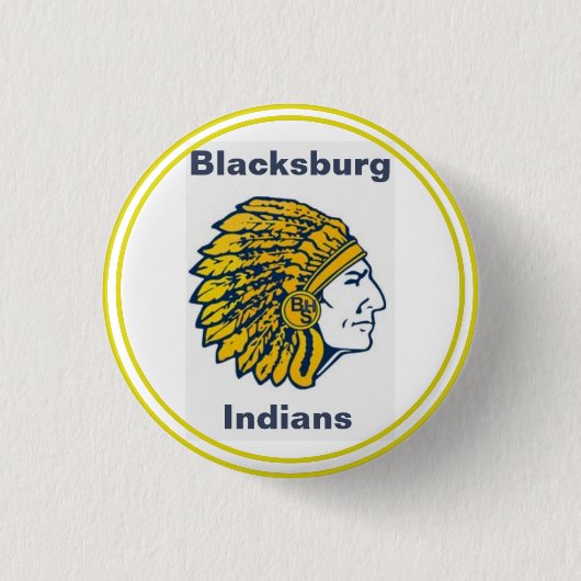 Indische Schule in Blacksburg {Mascot}-Taste Button (Vorderseite)