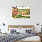 Indische Siegesfeier, aus "Brevis Leinwanddruck (Insitu (Schlafzimmer))