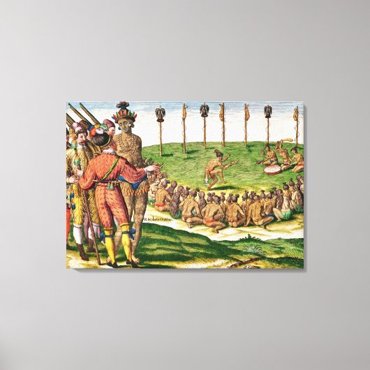 Indische Siegesfeier, aus "Brevis Leinwanddruck (Vorderseite)