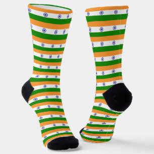 Indische Socken, patriotische indische Flaggenmode Socken