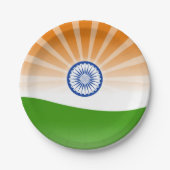 "Indische Sonne" Pappteller (Vorderseite)