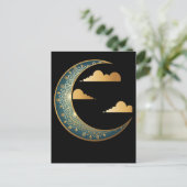 Indische Spiritualität Moon Sacred Crescent Postkarte (Stehend Vorderseite)