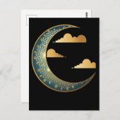 Indische Spiritualität Moon Sacred Crescent Postkarte (Vorne/Hinten)