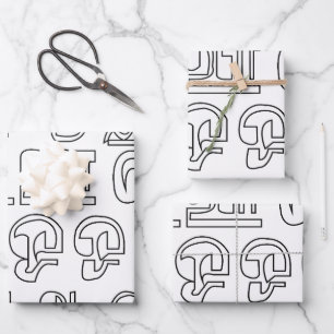 Indische Sprache Tamil-Alphabet-Buchstaben Geschenkpapier Set