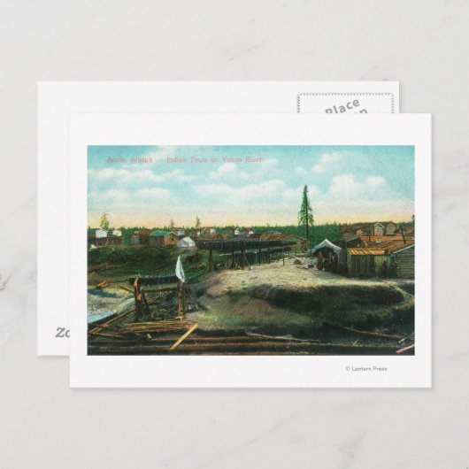 Indische Stadt am Yukon RiverAnvik, AK Postkarte (Vorne/Hinten)