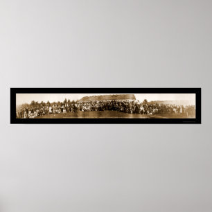 Indische Stämme Vertrag Foto 1914 Poster