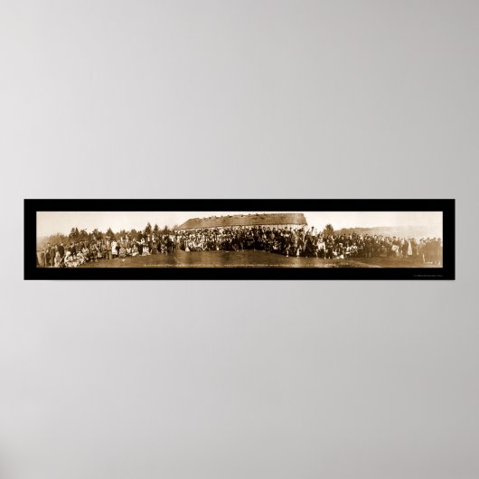 Indische Stämme Vertrag Foto 1914 Poster (Vorne)