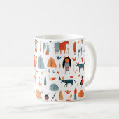 Indische Stammeskinder boho Kaffeetasse (VorderseiteRechts)