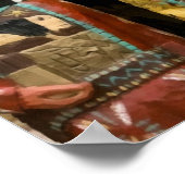 Indische Statuen im Cigar Store Poster (Ecke)