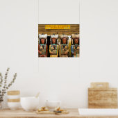 Indische Statuen im Cigar Store Poster (Küche)