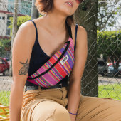 Indische Streifen farbenfrohe indische Muster Bauchtasche