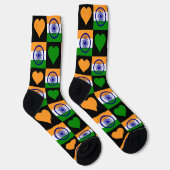 Indische Strümpfe im indischen Flaggenmodell Socken (Rechts)