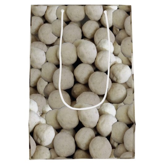 Indische Süßigkeiten Weizenmehl Ladoos Süßspeise Mittlere Geschenktüte (Rückseite)