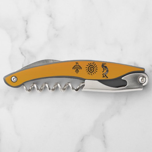 Indische Symbole Kellnermesser (Rückseite)