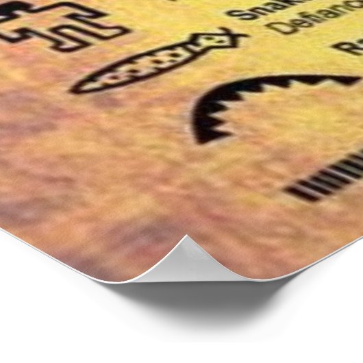 Indische Symbole Poster (Ecke)