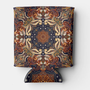 Indische Symmetrie: Vintage ethnische Ornamente Dosenkühler