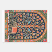 Indische Tapisserie mit Lebensbaum und Elefant - Geschenkpapier Set (Vorderseite 3)