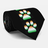 Indische Tiger-Mops-Kennzeichen-Krawatte Krawatte (Gerollt)