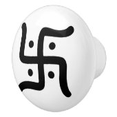 indische traditionelle hindische keramikknauf (Rechts)