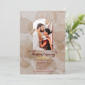 Indische traditionelle Hochzeit Einladung (Stehend Vorderseite)