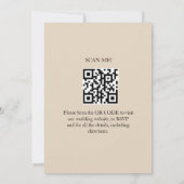 Indische traditionelle Hochzeit Einladung (Rückseite)