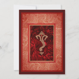 Indische traditionelle Hochzeitseinladungskarte mi Einladung