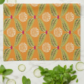 Indische Traditionelle Illustration Muster. Geschirrtuch (Gefaltet)