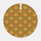 Indische Traditionelle Illustration Muster. Ornament Aus Glas (Rückseite)