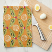 Indische traditionelle Illustrationsmuster. Geschirrtuch (Viertel Falte)