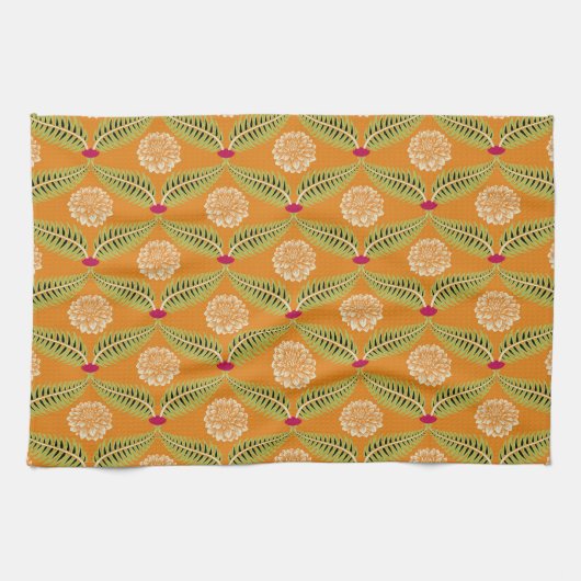 Indische traditionelle Illustrationsmuster. Geschirrtuch (Horizontal)