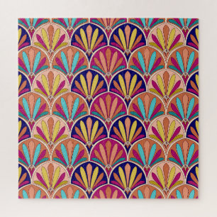 Indische traditionelle Textilillustration Puzzle
