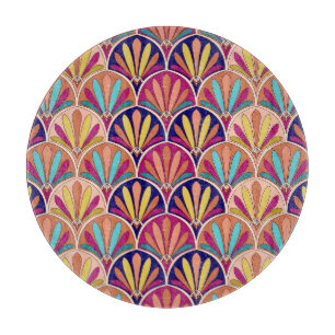 Indische traditionelle Textilillustration Schneidebrett