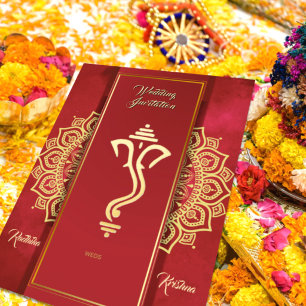 Indische Trauung Ganesha Einladung