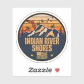 Indische Ufer, Florida Aufkleber (Blatt)