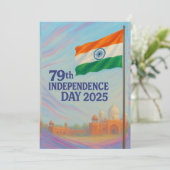 Indische Unabhängigkeitskarte (Stehend Vorderseite)