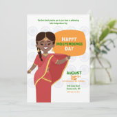 Indische Unabhängigkeitspartei Einladung (Stehend Vorderseite)