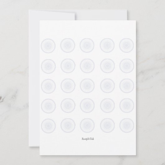 Indische Unabhängigkeitspartei Einladung (Rückseite)