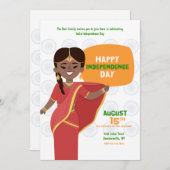 Indische Unabhängigkeitspartei Einladung (Vorne/Hinten)