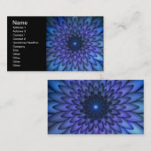 Indische und Lila Abstrakte Blume Kunst Visitenkarte (Vorne/Hinten)