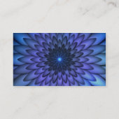 Indische und Lila Abstrakte Blume Kunst Visitenkarte (Rückseite)