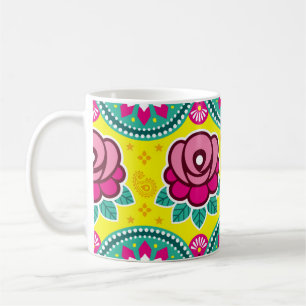 Indische und pakistanische LKW-Kunst nahtlos lang Kaffeetasse